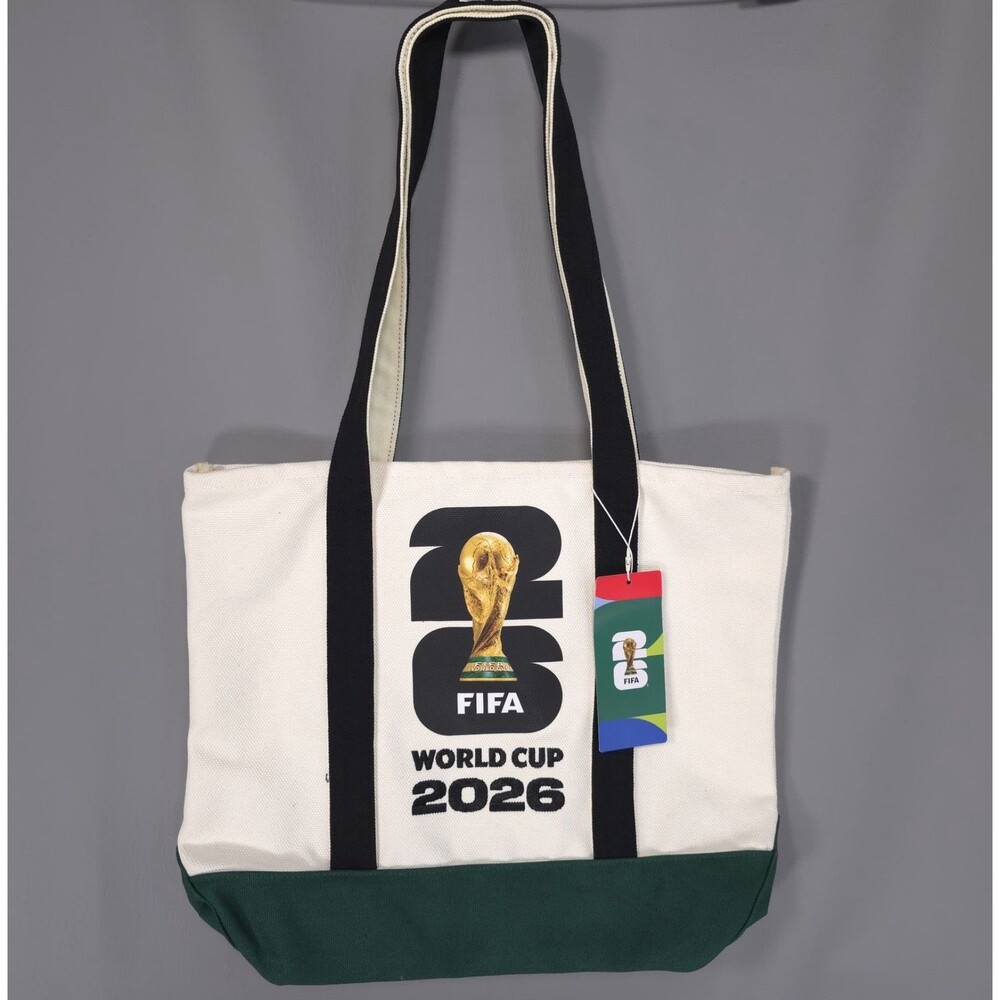 FIFA WORLD CUP 2026 New Official Licensed Canvas Heavyweight Tote Bag Gold Logo
